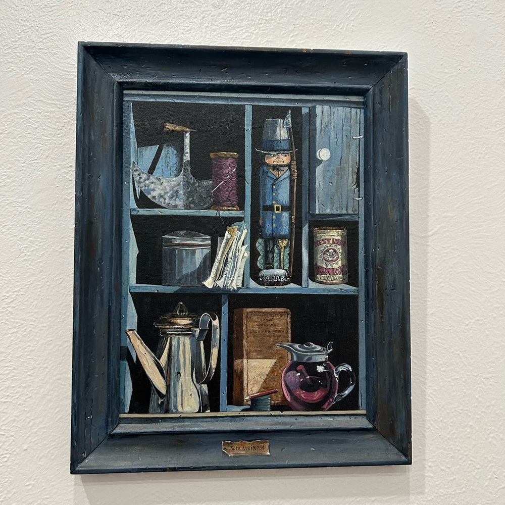 Rustic Blue Framed Wall Art